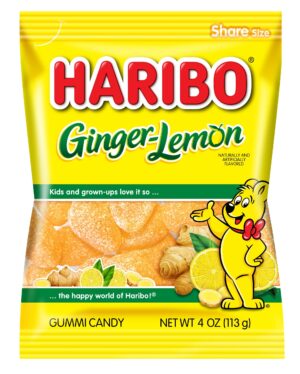 Haribo Ginger Lemon 4oz Peg Bag